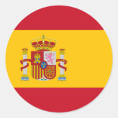 Aufkleber für die Flagge Spaniens (Vorderseite)