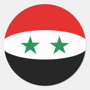 Aufkleber für die Flagge Syriens
