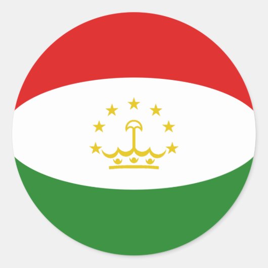 Aufkleber für die Flagge Tadschikistans (Vorderseite)
