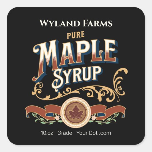 Aufkleber für die Flasche mit dem Etikett (Vorderseite)