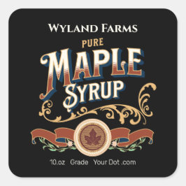 Aufkleber für die Flasche mit dem Etikett