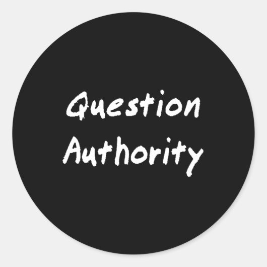 Aufkleber für die Fragestellerin (Vorderseite)