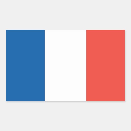 Aufkleber für die französische Flagge (Vorderseite)