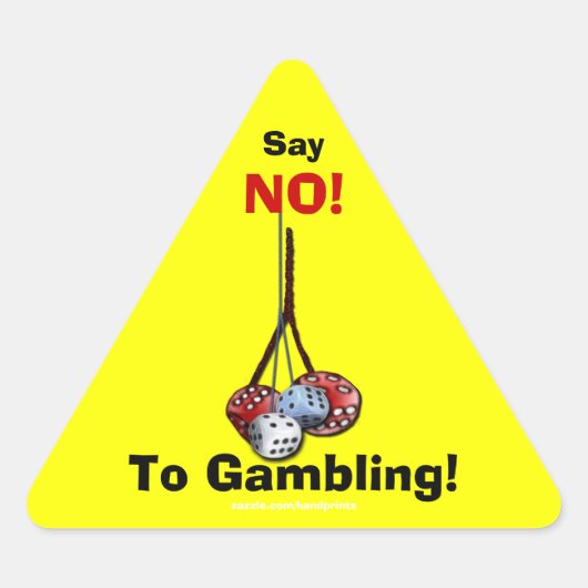 Aufkleber für die Gambling-Kampagne (Vorderseite)