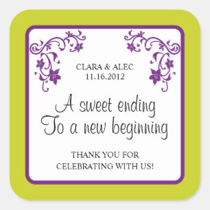 Aufkleber für die Gastgeschenk Hochzeit