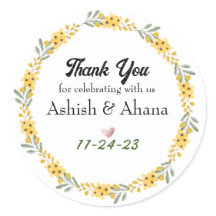 Aufkleber für die Gastgeschenk Hochzeit