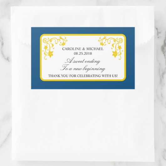 Aufkleber für die Gastgeschenk Hochzeit (Tasche)