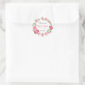 Aufkleber für die Gastgeschenk Hochzeit Blumenkrau (Tasche)