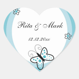 Aufkleber für die Gastgeschenk Hochzeit des Schmet