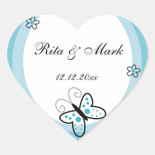 Aufkleber für die Gastgeschenk Hochzeit des Schmet (Vorderseite)