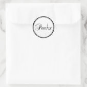 Aufkleber für die Gastgeschenk Hochzeit Paris (Tasche)