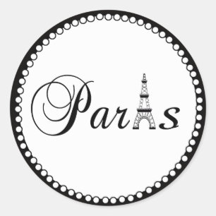 Aufkleber für die Gastgeschenk Hochzeit Paris