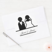 Aufkleber für die Gastgeschenk Hochzeit von benutz (Umschlag)