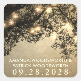 Aufkleber für die Gastgeschenk Hochzeit von rustik