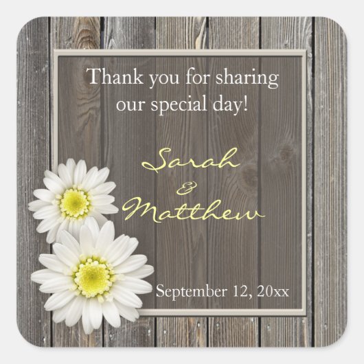 Aufkleber für die Gastgeschenk Hochzeit von Stallh (Vorderseite)