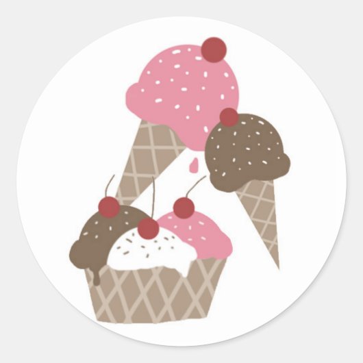 Aufkleber für die Geburtstagsmarken von Eis (Vorderseite)