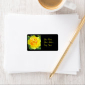 Aufkleber für die gelbe Rose Adressaufkleber (Insitu)