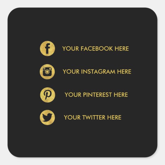 Aufkleber für die geometrischen sozialen Medien (Vorderseite)