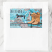 Aufkleber für die Geschäftsadresse Blue Wood Barn  (Tasche)