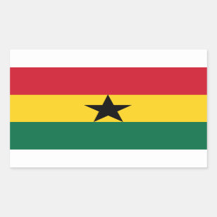 Aufkleber für die ghanische Flagge