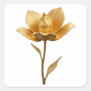 Aufkleber für die goldene Blume