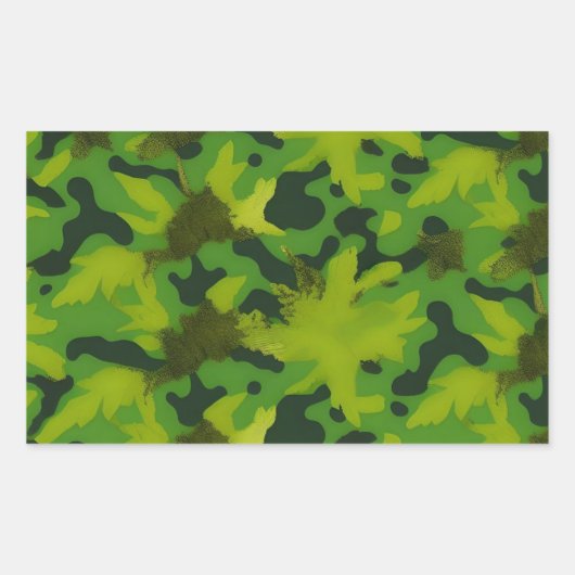 Aufkleber für die grüne Camouflage Ammo kann Mülle (Vorderseite)