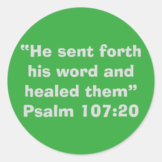 Aufkleber für die Handschrift "geheilt" (Vorderseite)