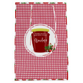 Aufkleber für die hausgemachte Jam Label bearbeitb Mittlere Geschenktüte (Rückseite)