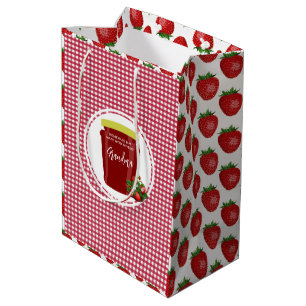 Aufkleber für die hausgemachte Jam Label bearbeitb Mittlere Geschenktüte