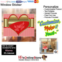 Aufkleber für die Hearts-Fensterheber