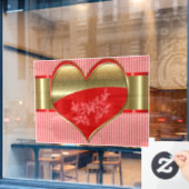 Aufkleber für die Hearts-Fensterheber (Café-Fenster)