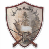 Aufkleber für die Hirschjagd (Vorderseite)