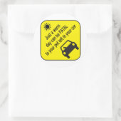 Aufkleber für die Hitzewarnung von Haustieren (Tasche)