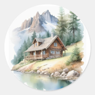 Aufkleber für die Holzhütte