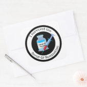 Aufkleber für die Impfstoffgestaltung (Umschlag)