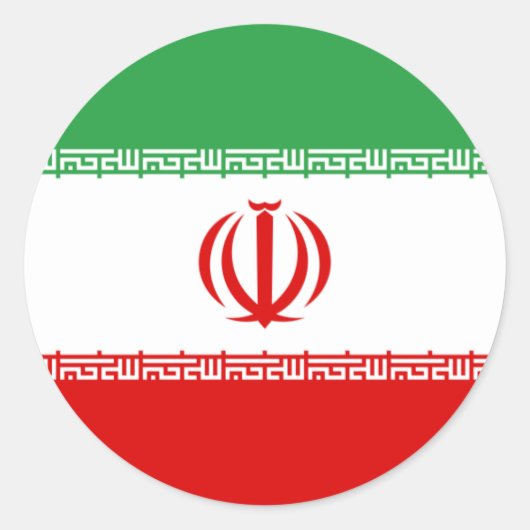 Aufkleber für die iranische Flagge (Vorderseite)
