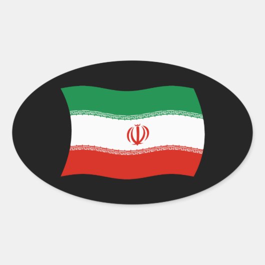 Aufkleber für die iranische Flagge (Vorderseite)