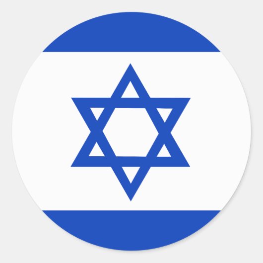 Aufkleber für die israelische Flagge (Vorderseite)