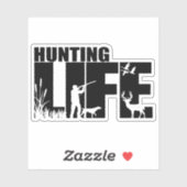 Aufkleber für die Jagd (Blatt)