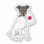 Aufkleber für die japanische Flagge (Vorderseite)