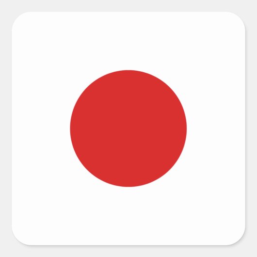Aufkleber für die japanische Flagge (Vorderseite)