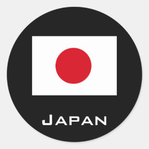 Aufkleber für die japanische Flagge
