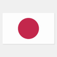 Aufkleber für die japanische Flagge
