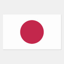 Aufkleber für die japanische Flagge