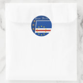 Aufkleber für die kap-verdische Flagge (Tasche)