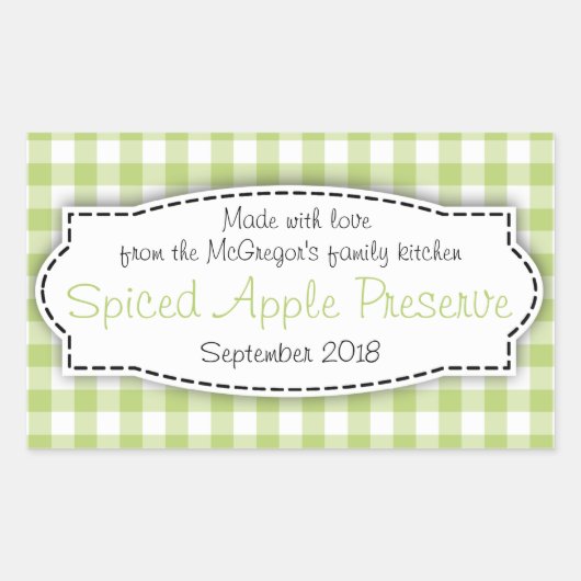 Aufkleber für die Kennzeichnung von Konfitüre auf  (Vorderseite)