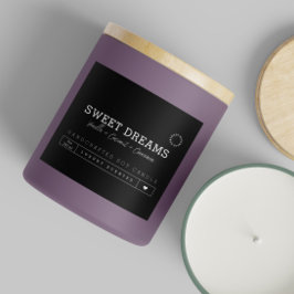 Aufkleber für die Kennzeichnung von Schwarzkerzenp