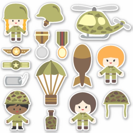 Aufkleber für die Kinderarmee (Vorderseite)