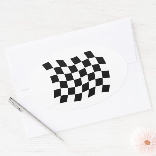 Aufkleber für die kontrollierte Flagge (Umschlag)