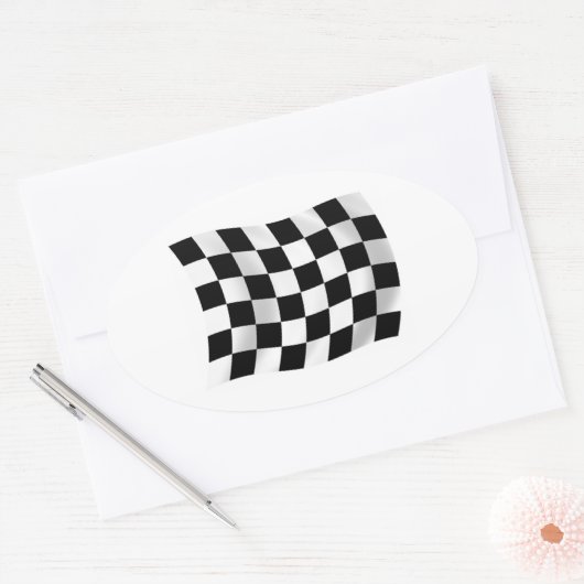 Aufkleber für die kontrollierte Racing-Flagge (Umschlag)